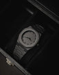 Black Arabic Aura watch with fiber material lite weight