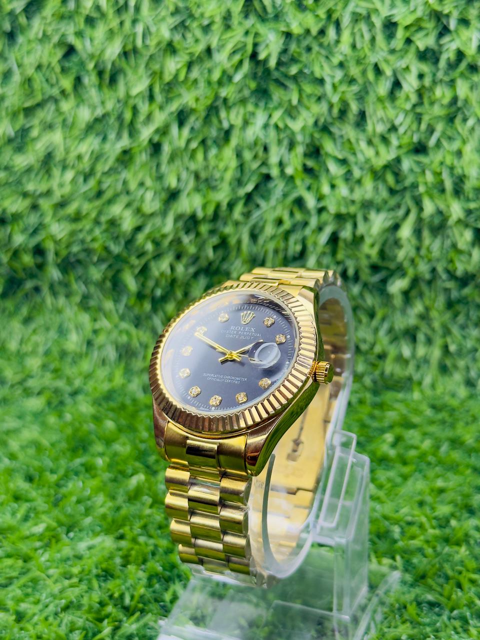Rolex oyster perpetual truetone with Black dial with date
