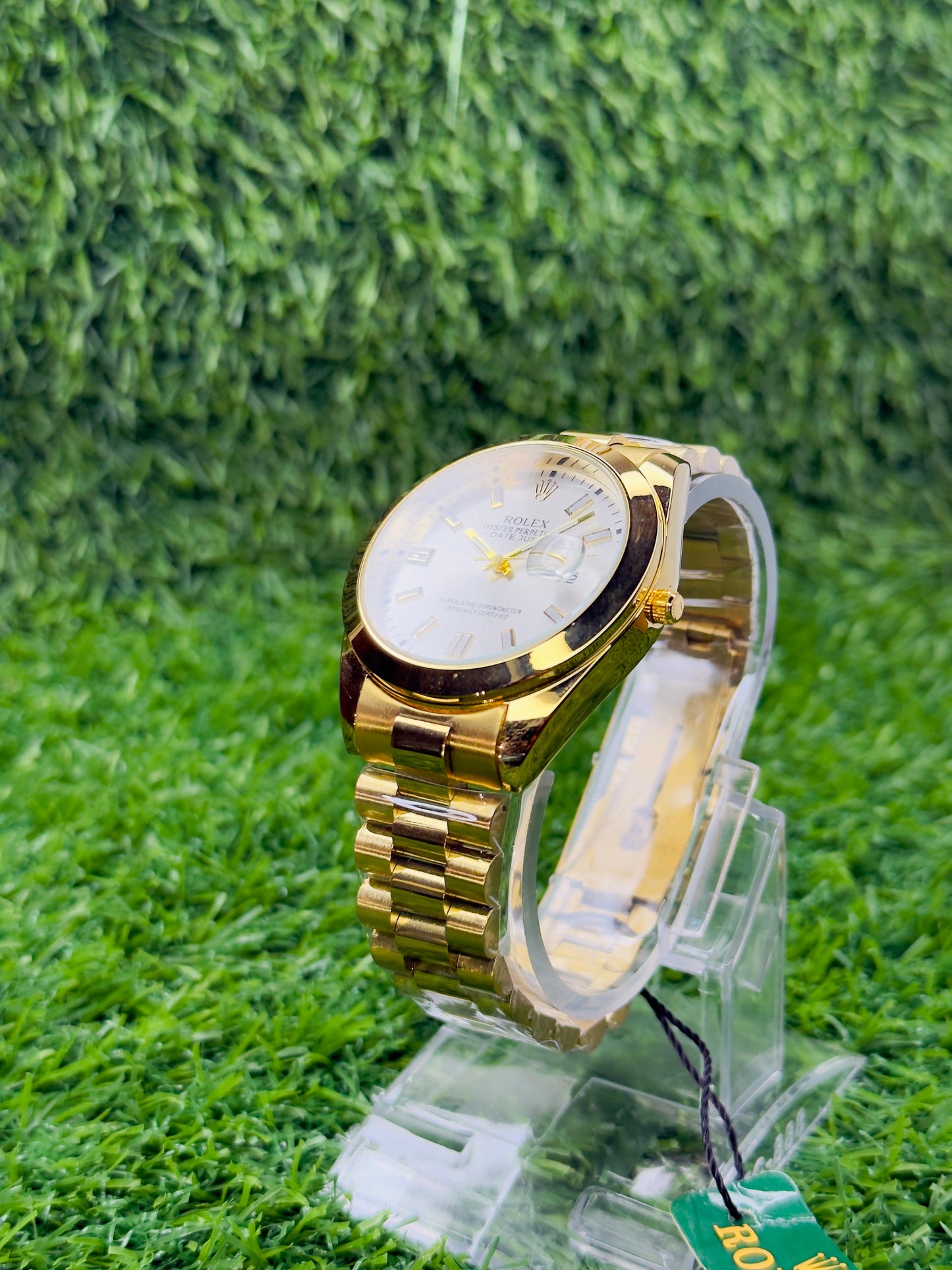 Rolex Oyster Perpetual truetone with white dial with date