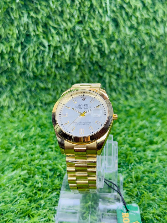 Rolex Oyster Perpetual truetone with white dial with date