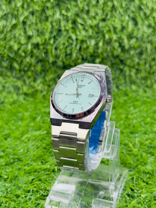 TISSOT PRX TIFNY dial with silver chain