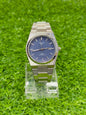 TISSOT PRX BLUE dial with silver chain