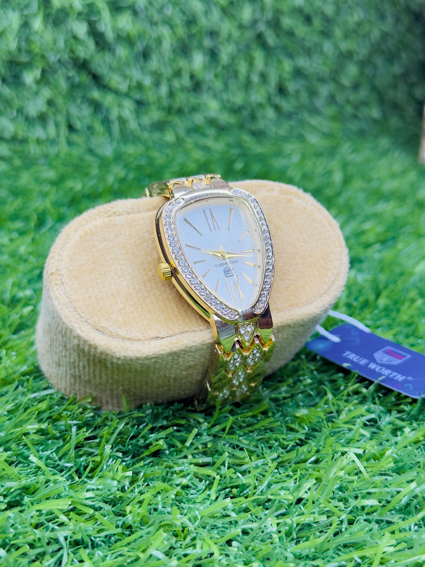 Luxury Gold Snake-Inspired Ladies Watch – True Worth Exclusive