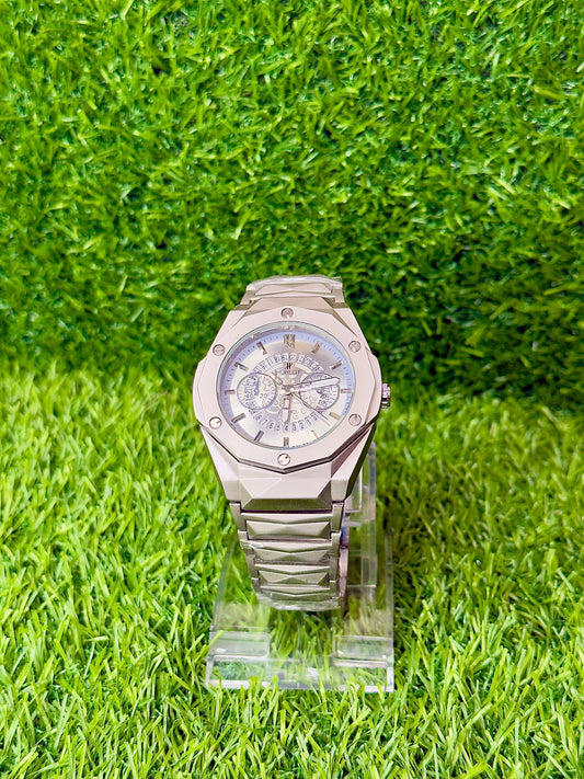 Silver Titan Chronograph – Luxury Stainless Steel Men’s Watch