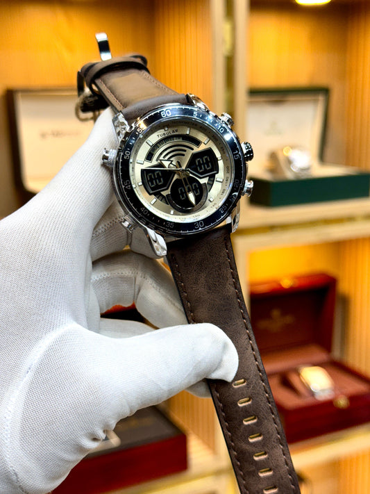 Tubular Dual Time Watch – Sport Luxury Style