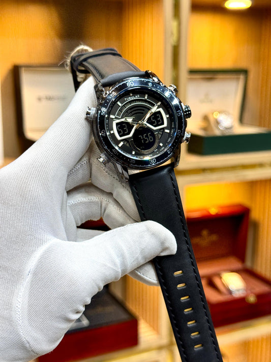 Tubular Dual Time Watch – Sport Luxury Style
