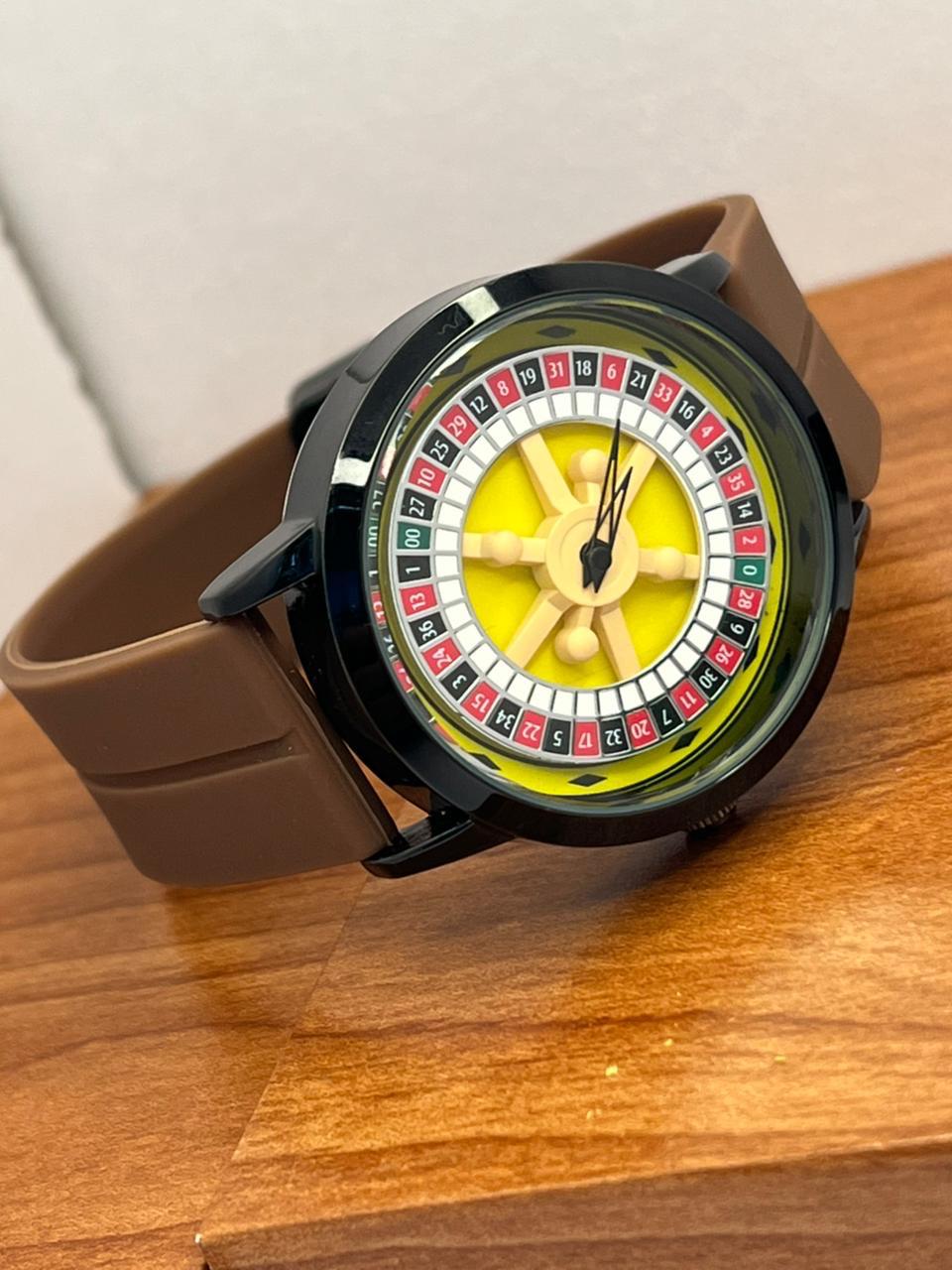 Casino Rotating Dial Trending Watch | Available in Multi Colors