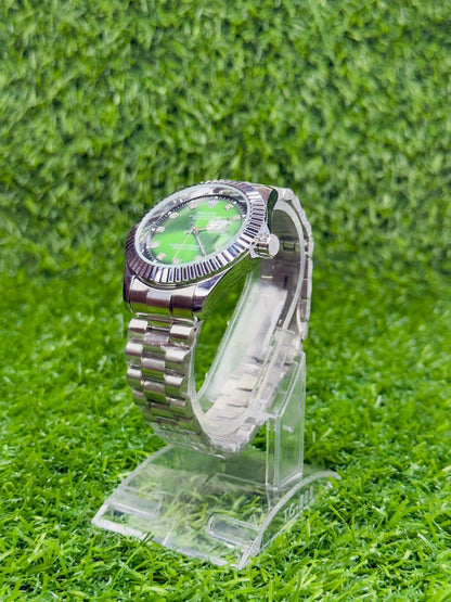 Rolex Oyster Perpetual truetone with Green dial with date
