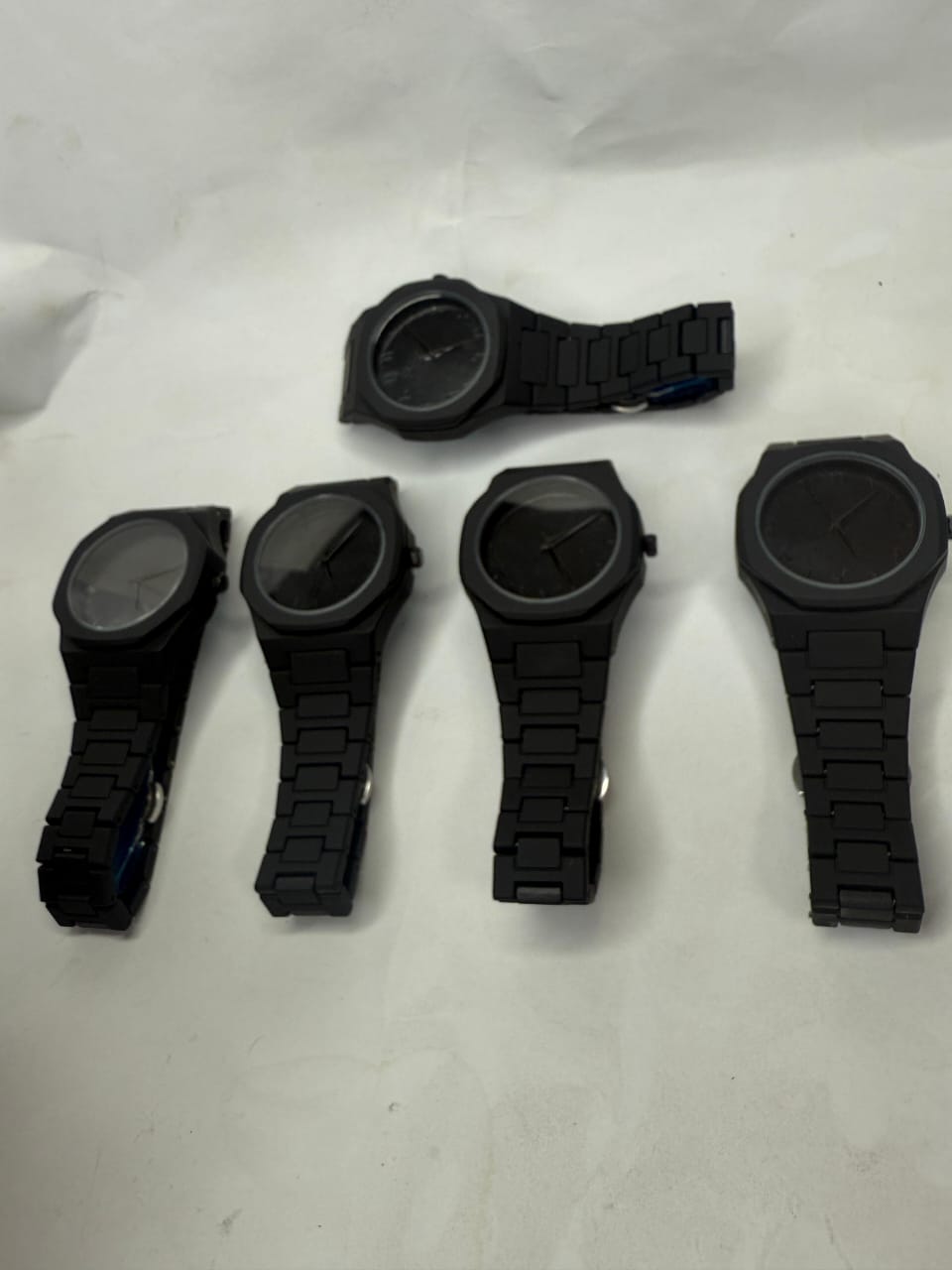 Black Arabic Aura watch with fiber material lite weight