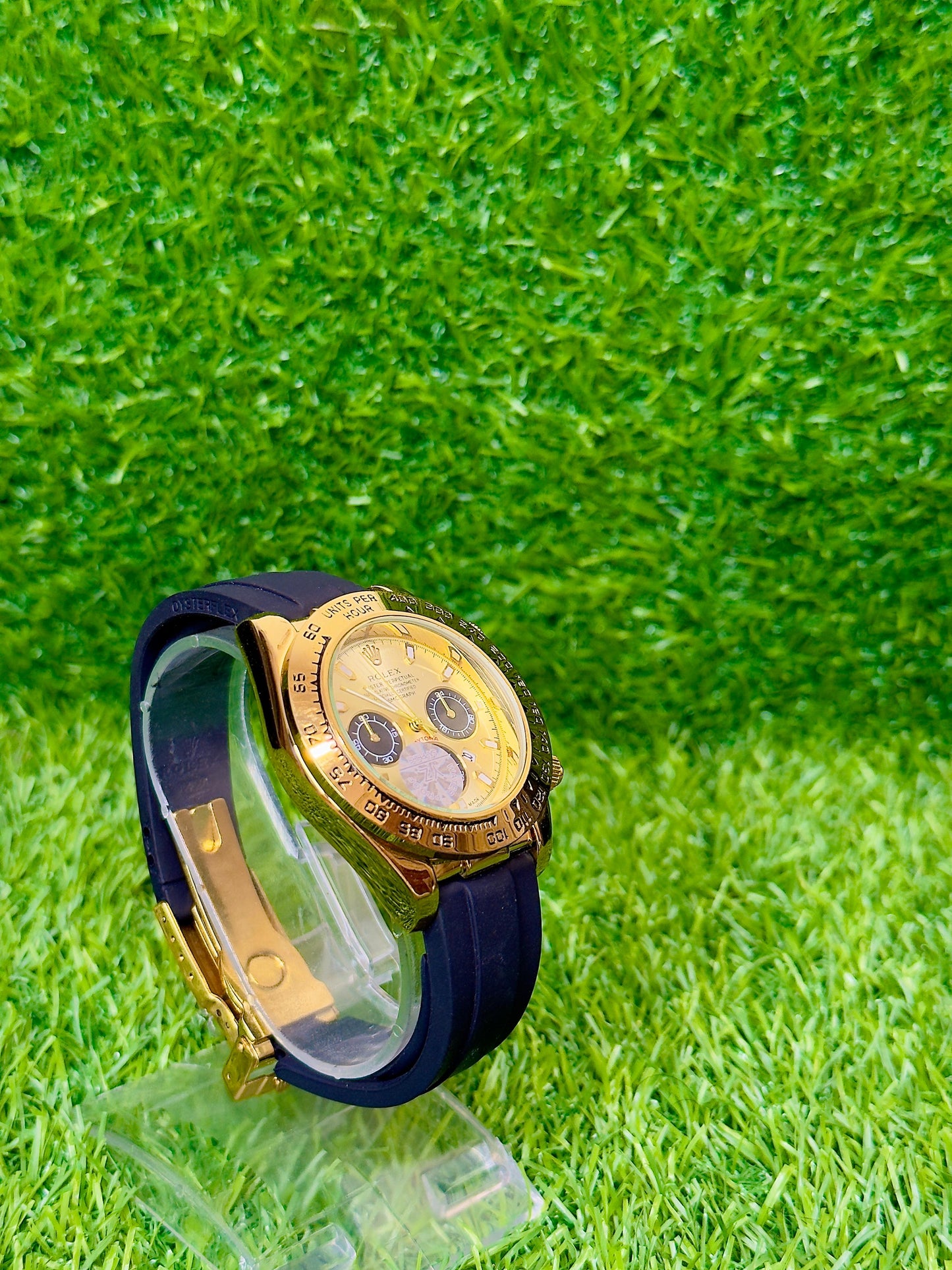 Rolex with Premium Golden Rotating Dial Watch